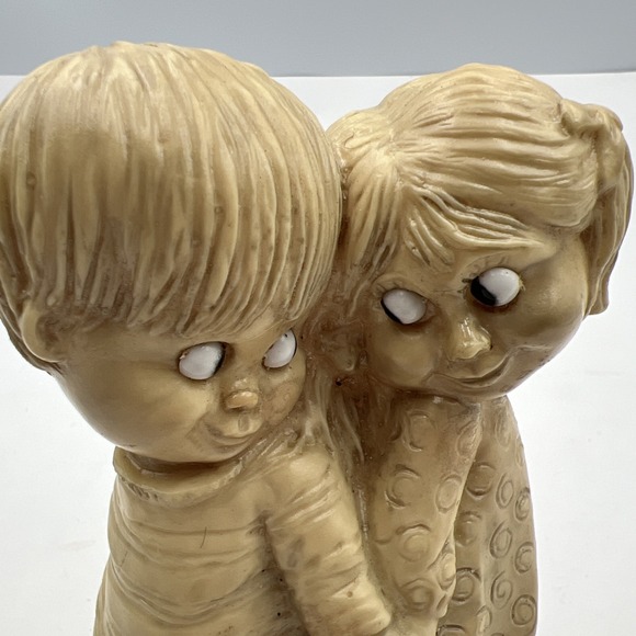 Vintage 1970 R W Berries Statue We Need Each Other Love Couple USA Cute Figurine - Picture 2 of 8